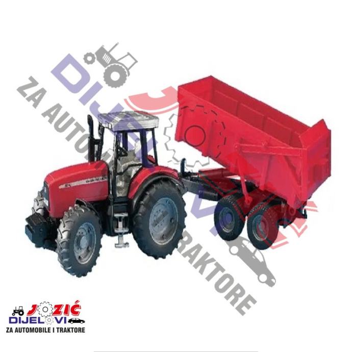 IGRAČKA TRAKTOR MASSEY FERGUSON 7480 S PRIKOLICOM 67X16,5X17,5 cm