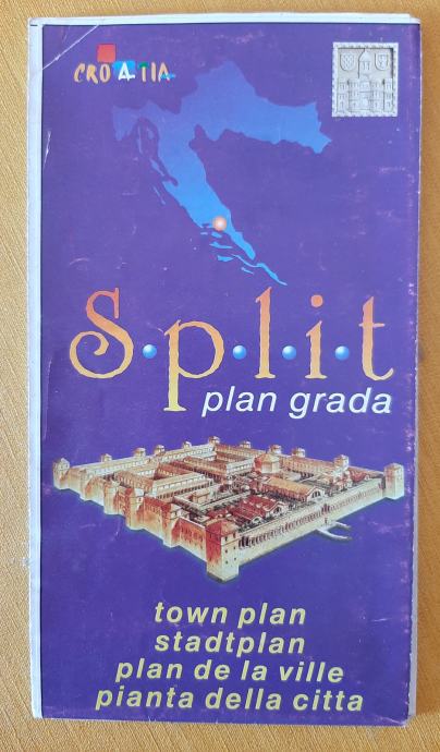 Split - plan grada - karta / mapa