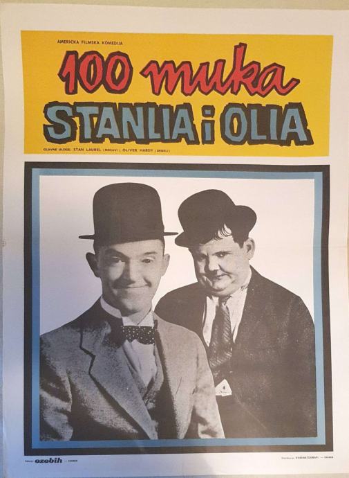 100 Muka Stanlia i Olia 60s filmski plakat