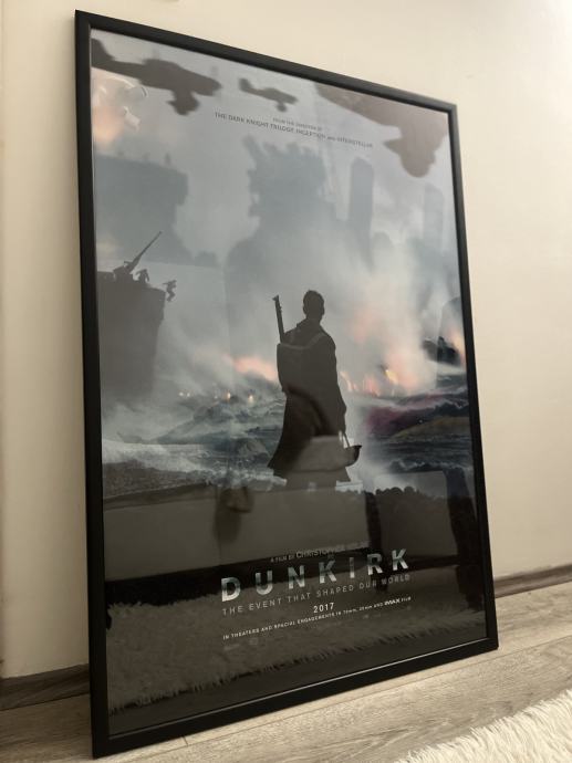 Dunkirk Originalni Uokviren Filmski Plakat 98x68 Cm