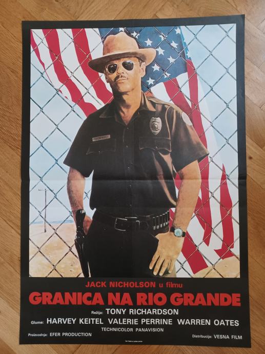 Filmski plakat Granica na Rio Grande Jack Nicholson