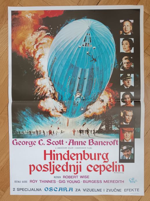 Filmski plakat Hindenburg posljednji cepelin 1975.godina