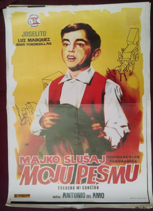 FILMSKI PLAKAT, MAJKO SLUŠAJ MOJU PJESMU