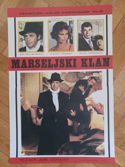 Filmski plakat Marseljski klan 1972.godina