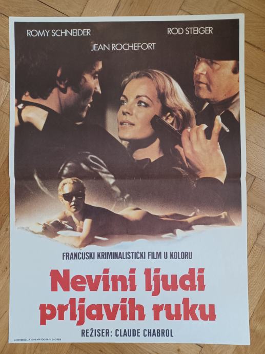 Filmski plakat Nevini ljudi prljavih ruku Romy Schneider 1975.godina