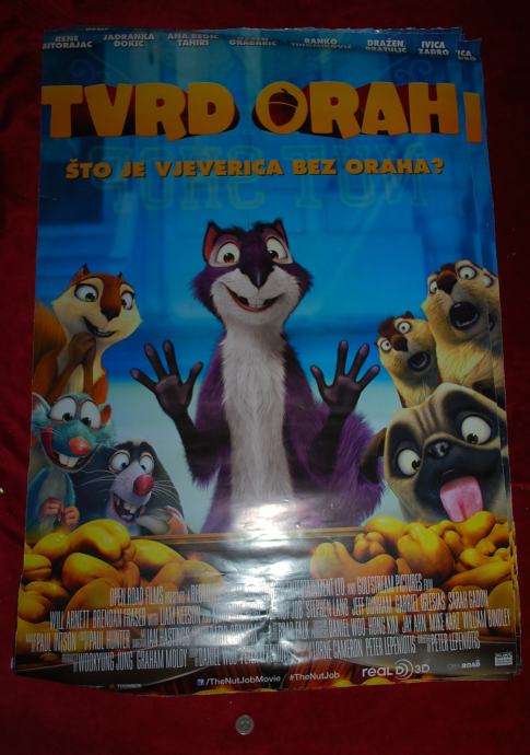 Filmski plakat - crtani :  Tvrd orah  * skraćen = 29kn