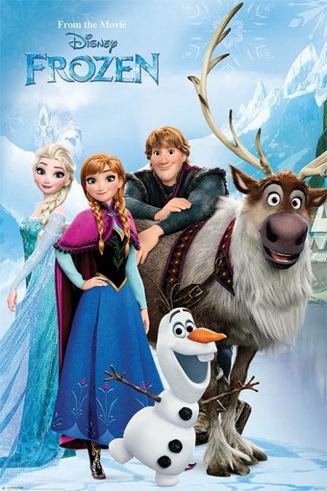 FROZEN poster, plakat, crtić, animirani 50x70 cm