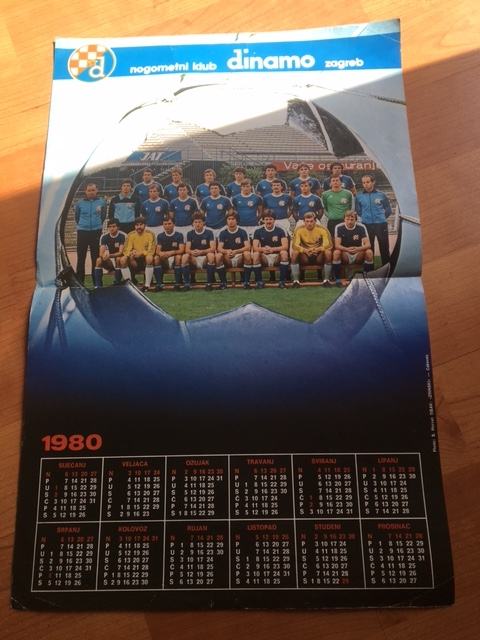 Kalendar NK Dinamo 1980.g.