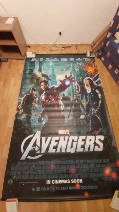 Marvel Avengers filmski banner 224x153 cm