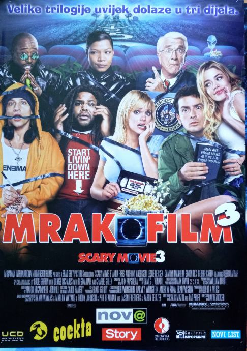 Mrak film 3 / Scary Movie 3, originalni filmski plakat (B2)