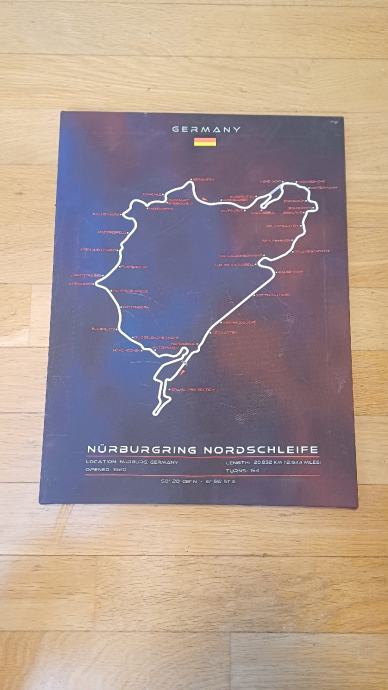 Nürburgring slika sa okvirom