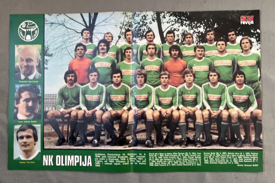 POSTER IZ SN REVIJE - NK OLIMPIJA LJUBLJANA