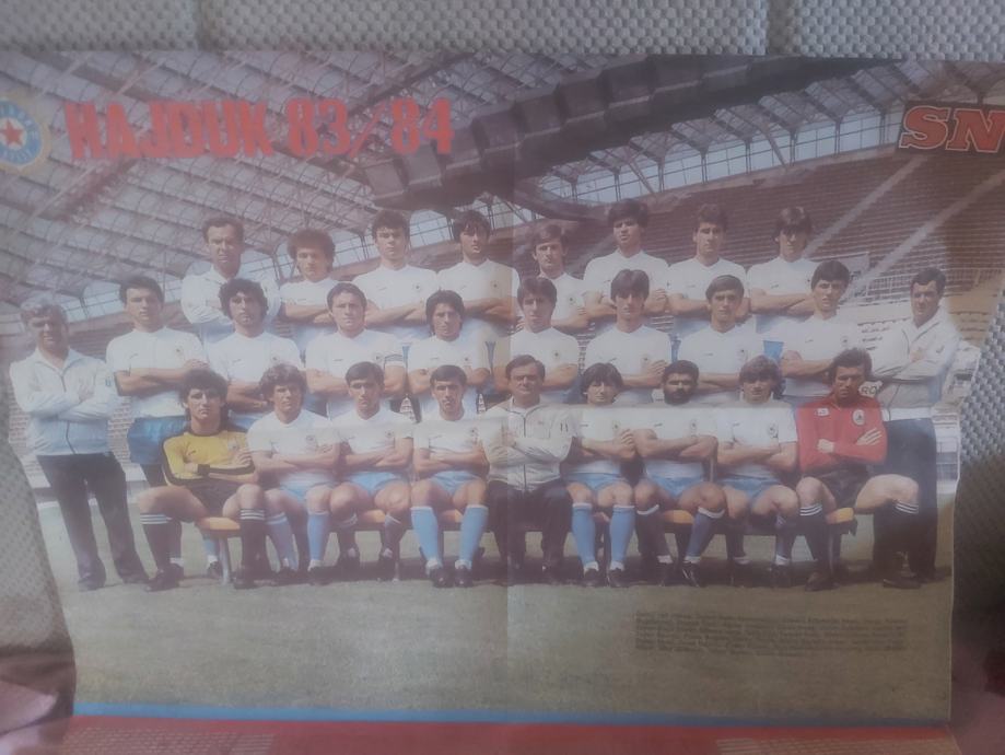 SN MEGA POSTER HAJDUK I CRVENA ZVEZDA 1983 RIJETKO