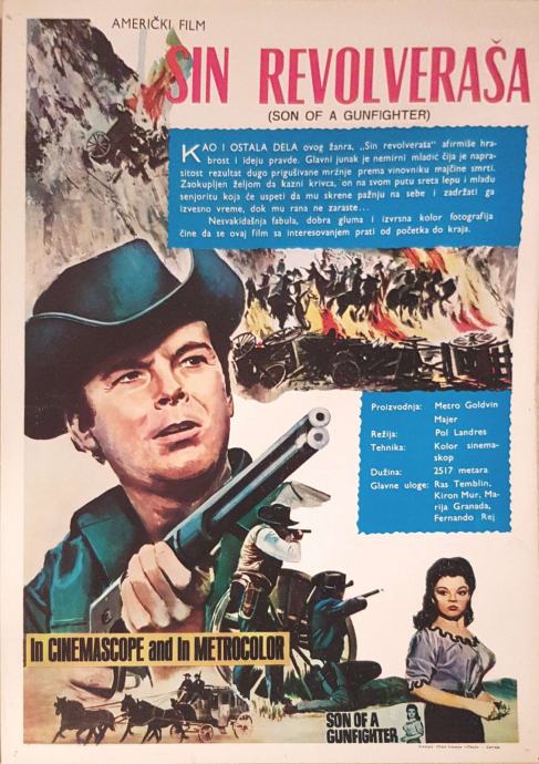 Son of a Gunfighter (1965) set filmskih plakata