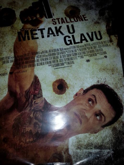 STALLONE-METAK U GLAVU kino filmski plakat