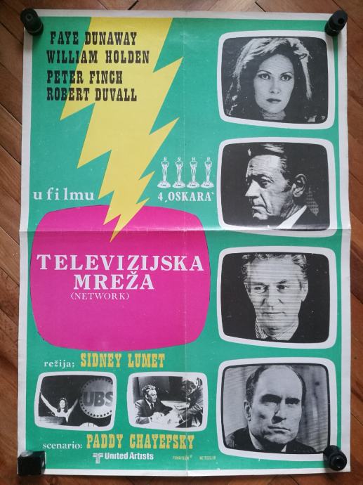 Telvizijska mreža // Network poster plakat