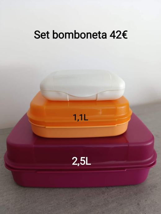 Tupperware set bomboneta