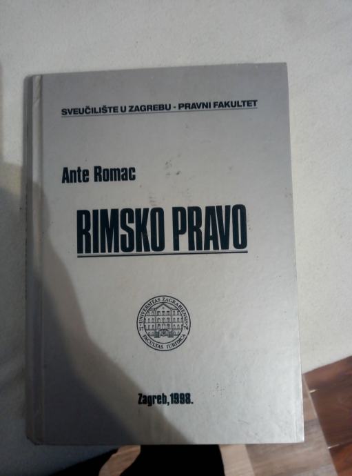 Knjiga RIMSKO PRAVO