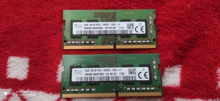 Ram za laptop, DDR4 2400mhz, 2x4 GB set
