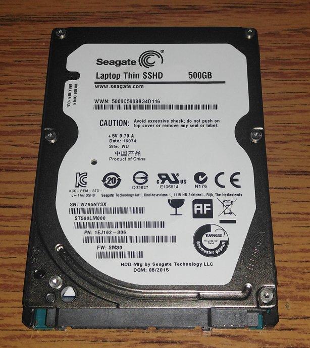 Seagate laptop thin sshd 500gb не определяется