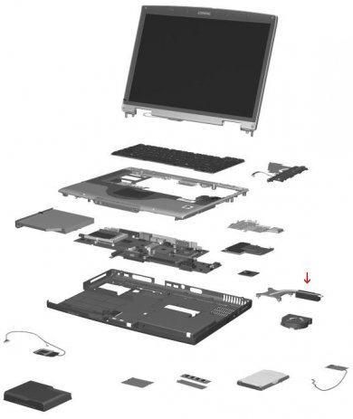 HP Compaq nx7010 dijelovi 150kn