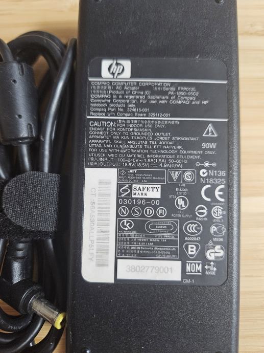 hp adapter ppp012l