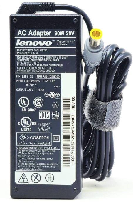 lenovo AC Adapter  90W 20V  PN: 42T4424 FRU: 42T4425  20V---4.5A