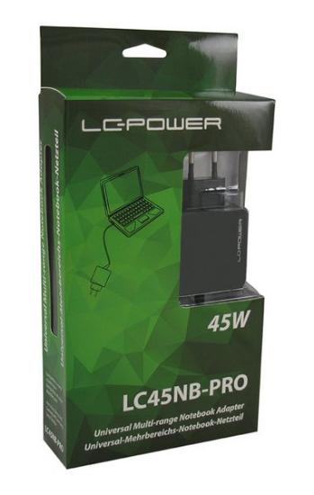 Punjač za laptop LC POWER LC-NB-PRO-45, 45W, univerzalni