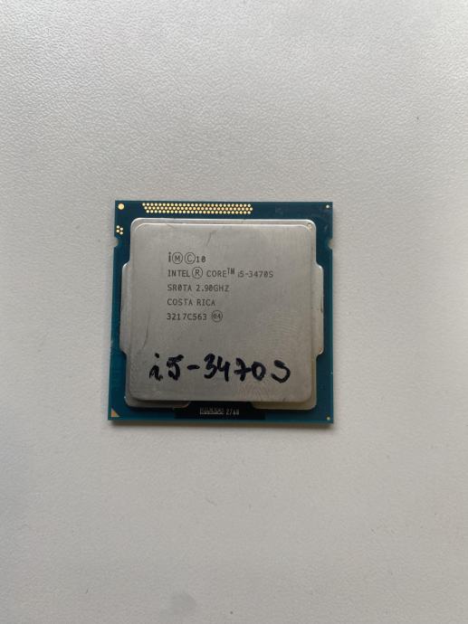 CPU Intel Core i5 3470S,  socket 1155, 4 x 2.90-3.60 GHz, jamstvo