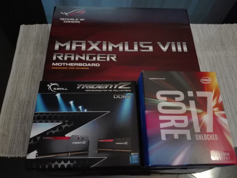 I7 6700K + ASUS MAXIMUS VIII RANGER + G.SKILL Trident Z