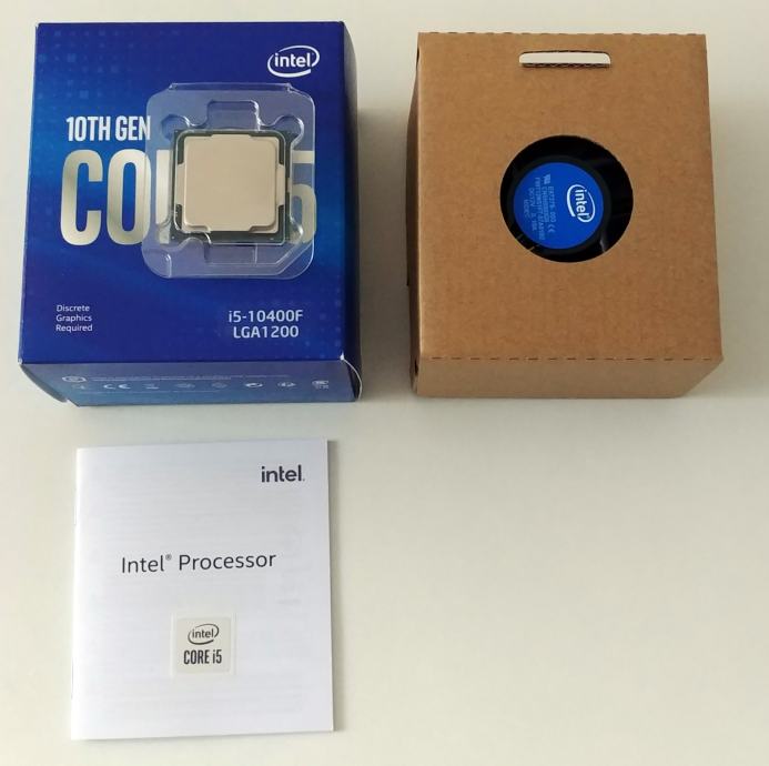 Intel i5 10400F, 6 x 2,9 GHz, Socket 1200