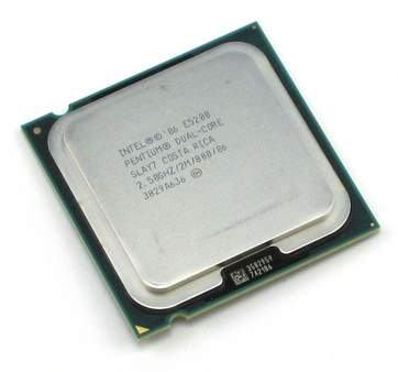 Intel Pentium E5200 dual core, 2.50 GHz, socket 775