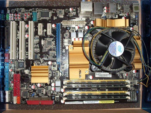 Intel Q6600 + ASUS P5Q (socket 775)+ 2 x 2 GB DDR2 800 MHz