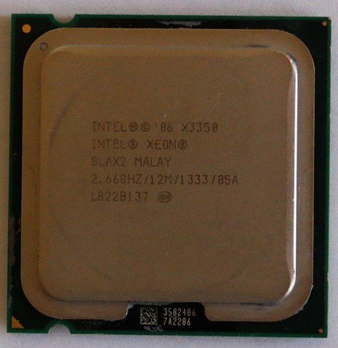 Intel Xeon X3350 (4x 2.66GHz 12M Cache) socket 775 = Core 2 Quad Q9450