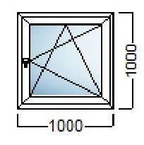 AKCIJA!! PVC PROZOR - 100x100- SALAMADER -NJEMAČKA KVALITETA!