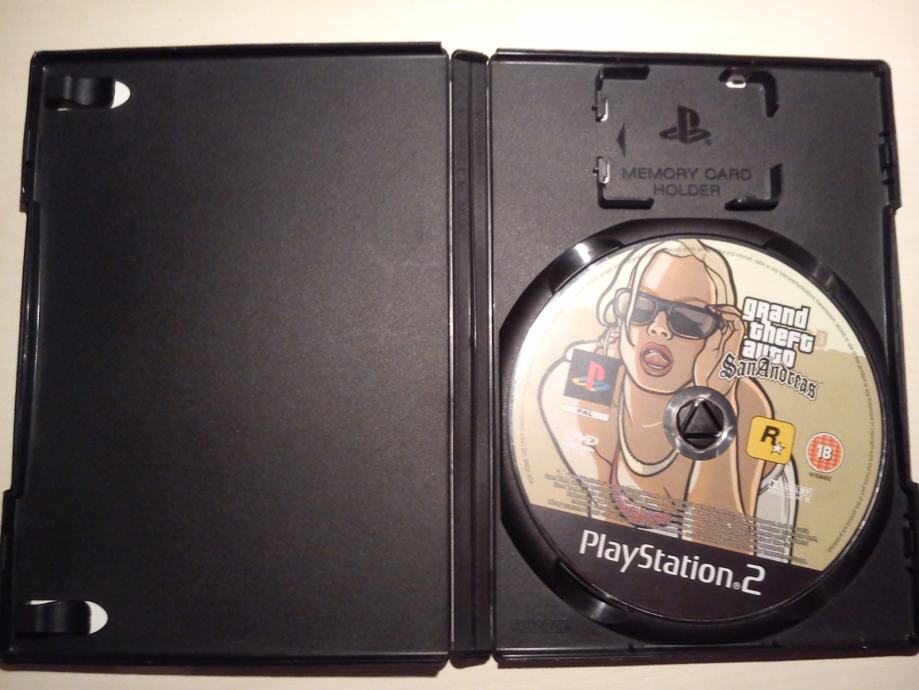  PS2  ORIGINAL IGRA GTA  SAN ANDREAS NOVO ZAPAKURANO 