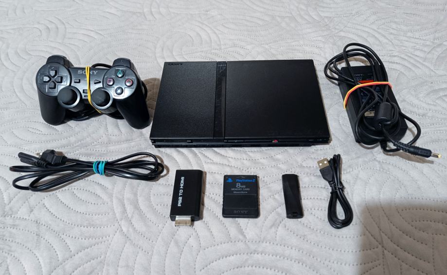 PS2 modificiran + PS2 to HDMI + 128 GB USB Stick sa igrama