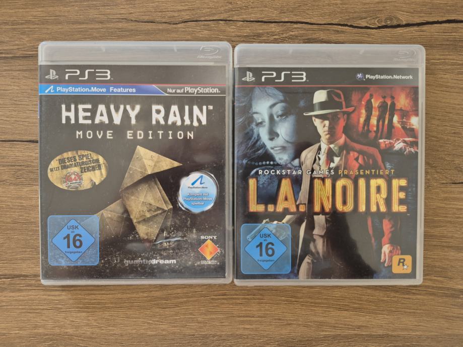 La noire i heavy rain ps3