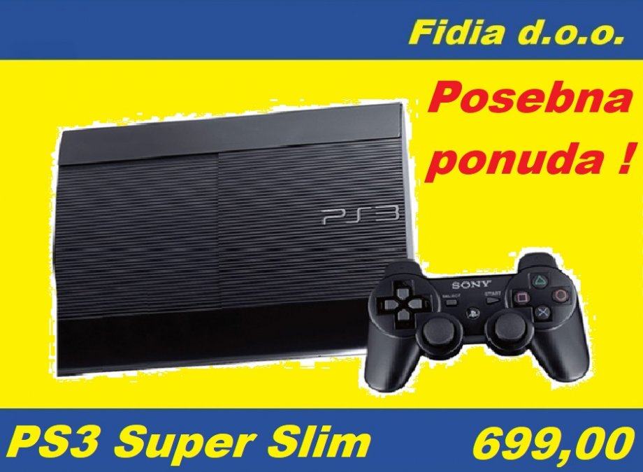 ⭐️⭐️ PS3 SUPER SLIM 40gb + 1 IGRA ⭐️⭐️