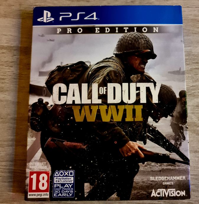 Call of Duty WWII Pro Edition Steelbook PS4 PlayStation 4