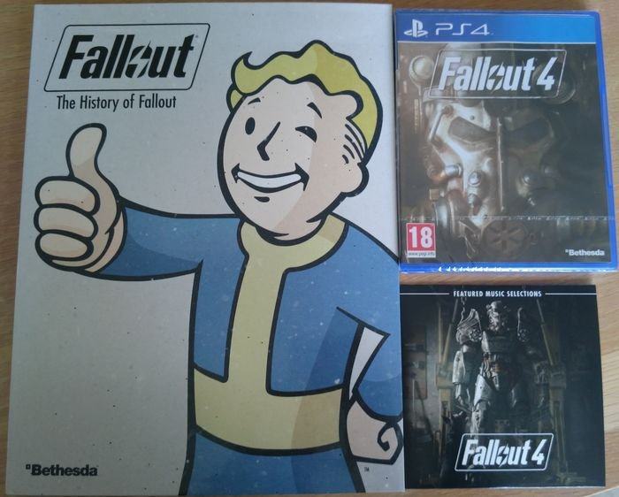 Fallout 4 + soundtrack CD i franchise book "The History of Fallout"