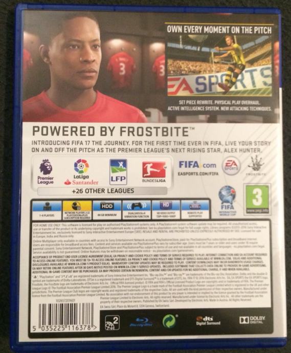 Сколько стоит fifa 17 на ps4