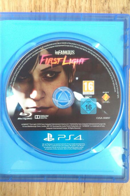 infamous first light ps4 cover