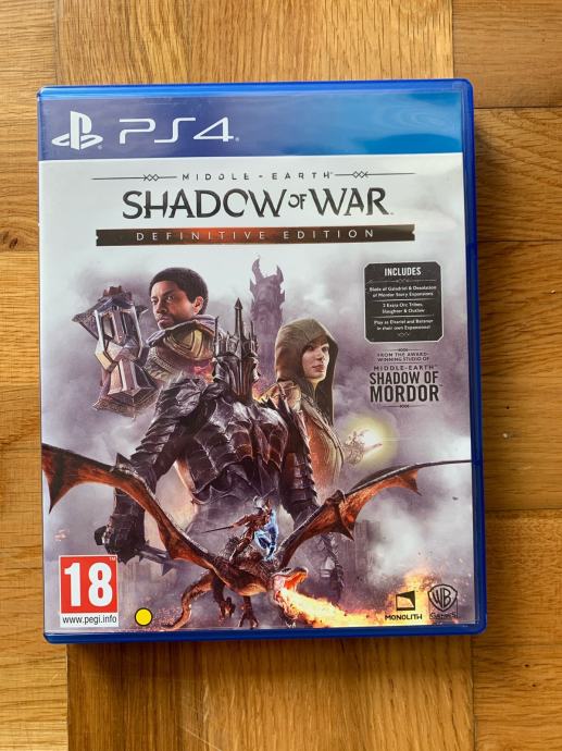 Shadow of war definitive deals edition ps4