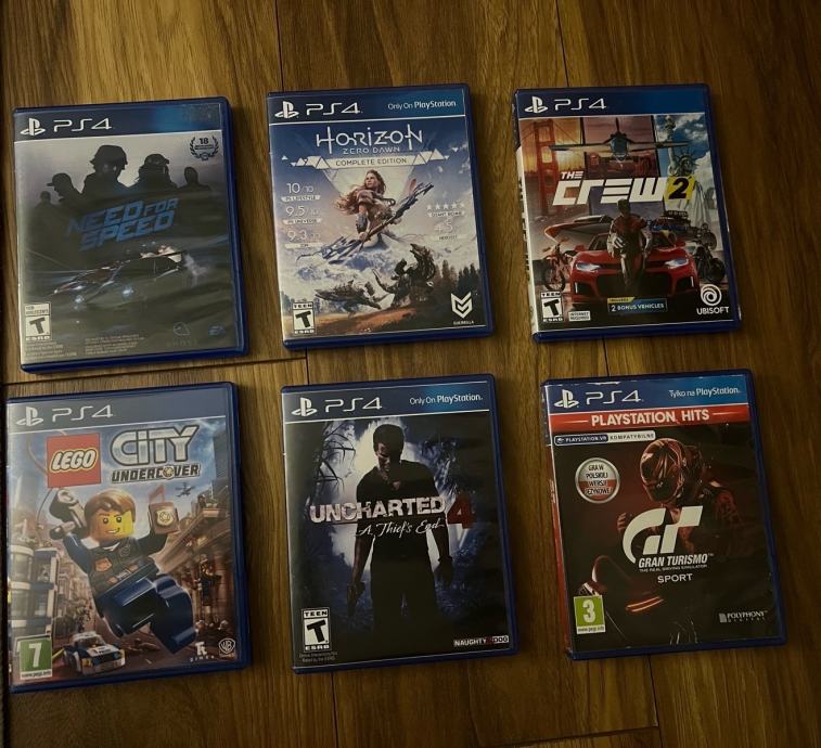 Need For Speed, Horizon, Crew 2, Gran Turismo PS4