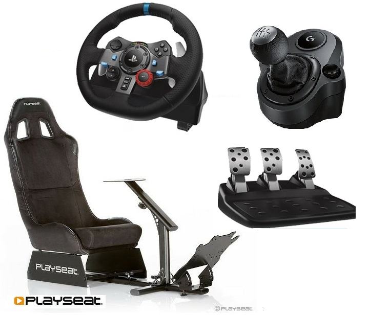 Playseat alcantara sjedalo+volan Logitech G 29+Mjenjač,novo u trgovini