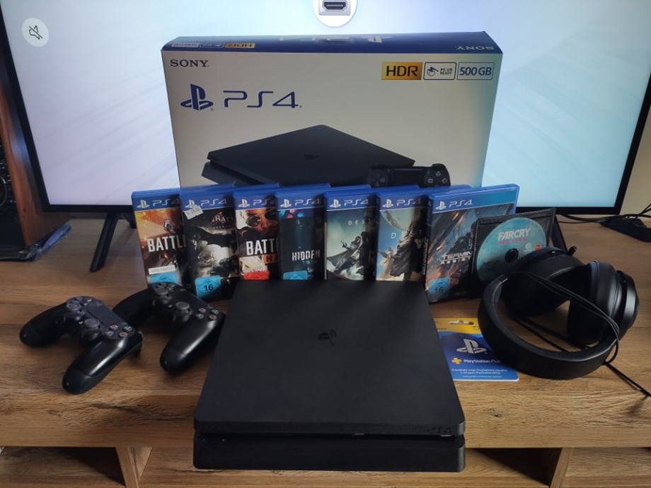 PS4 SLIM 500GB BUNDLE *čitati oglas*