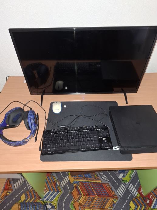 Ps4,televizor,tipkovnica i miš,slušalice