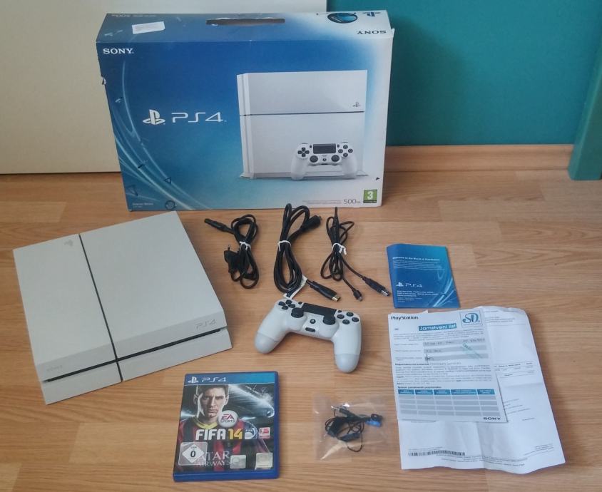 Sony Playstation 4 (500GB) Glacier White + Igrica