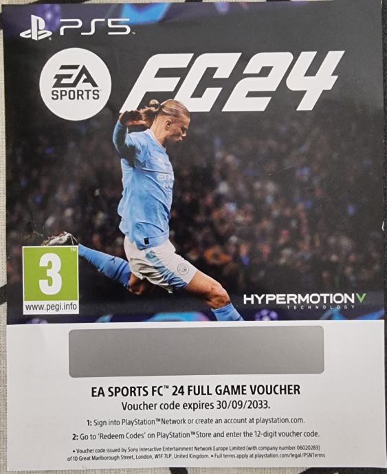 FC24 PS5 Full Game Voucher